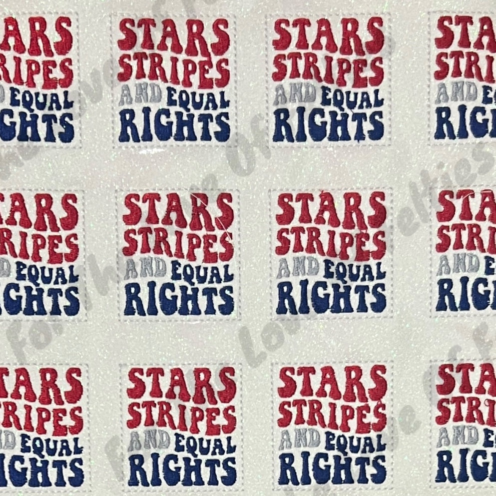 Stars Stripes and Equal Rights Feltie