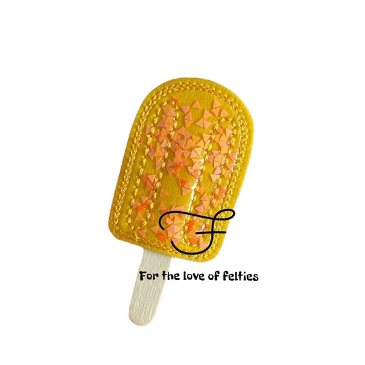 Limited Lemon And Orange Confetti Popsicle Feltie