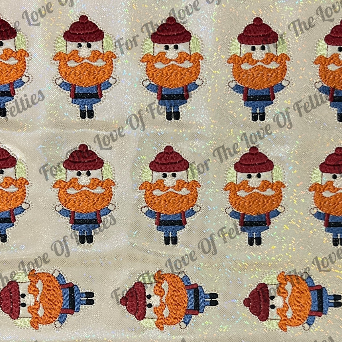 Glitter Misfit Lumberjack Feltie