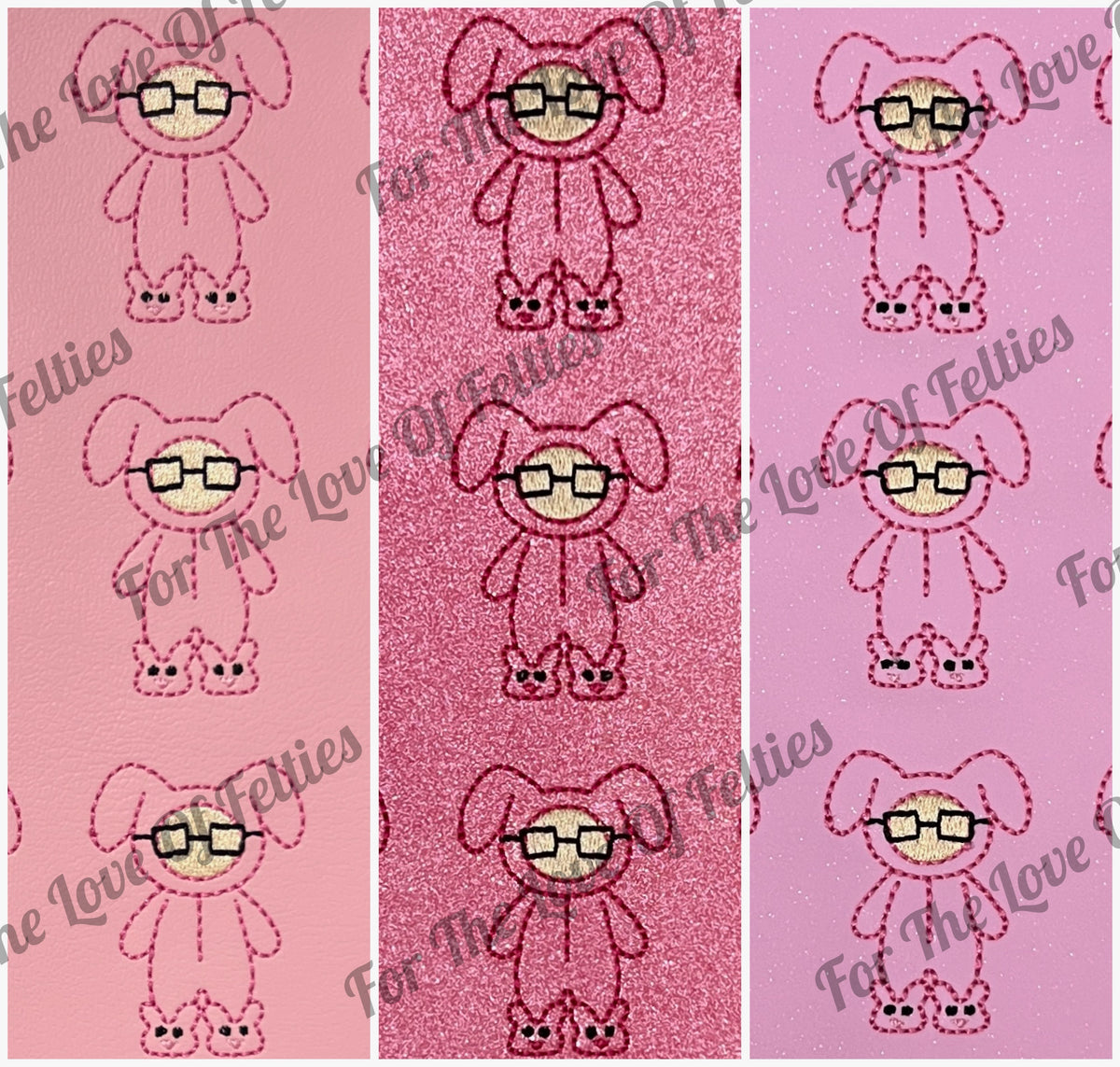 Ralphie Bunny Suit Feltie