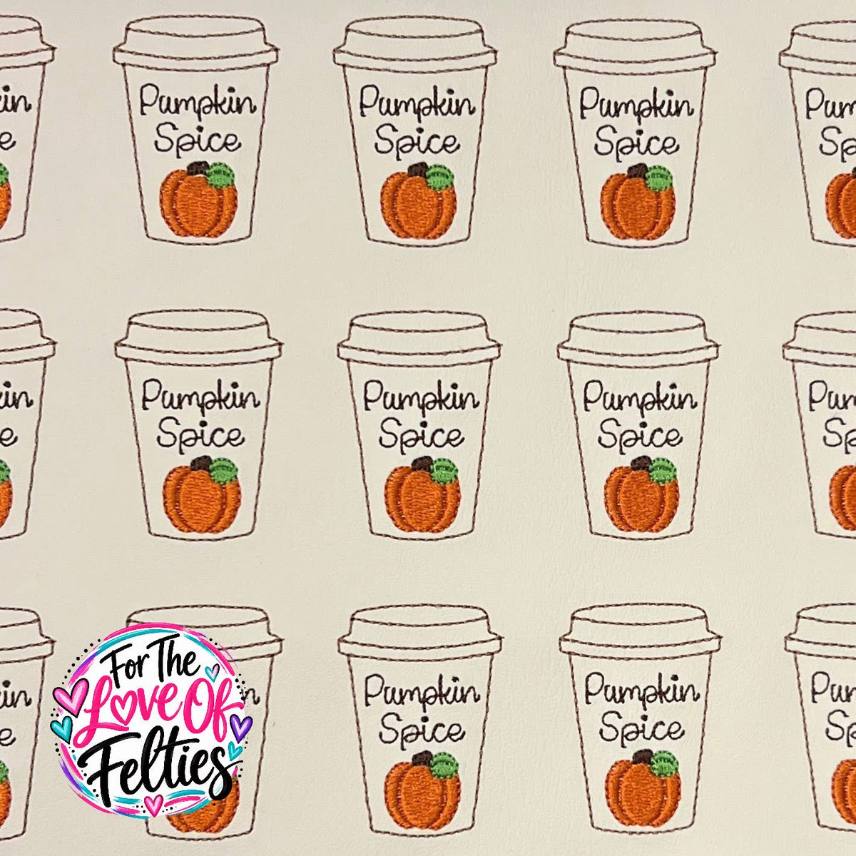 Pumpkin Spice Coffee Feltie