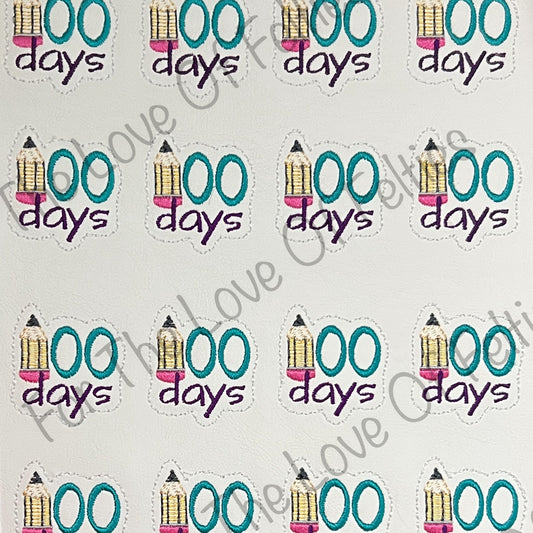 Pencil 100 Days Feltie