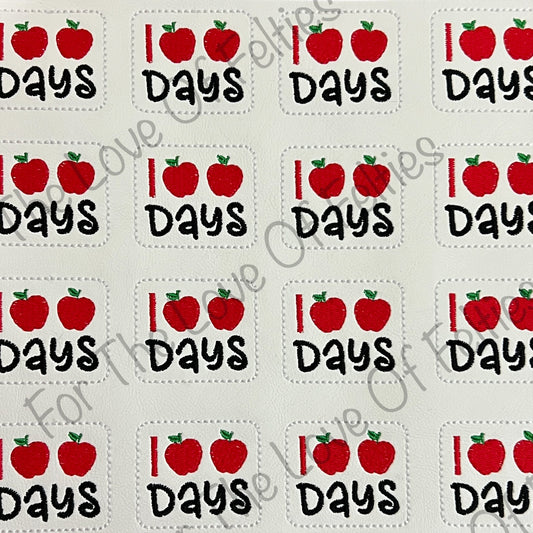 Apple 100 Days Feltie