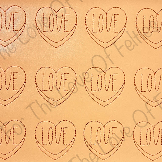 Love Candy Heart Feltie