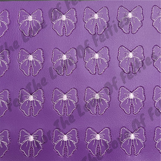 Dainty Purple Bow Feltie