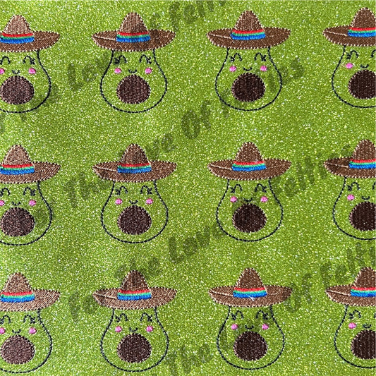 Avocado With Sombrero Feltie