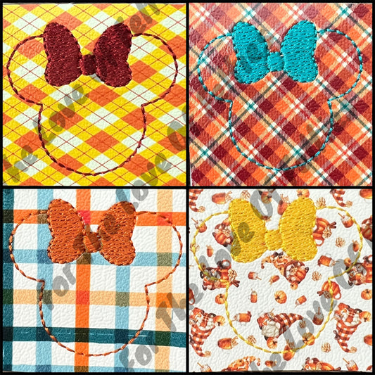 Limited Fall Mouse Head Feltie Set