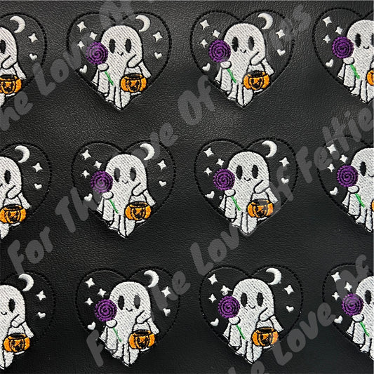Halloween Ghost Heart Feltie