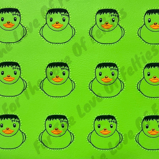Franken Rubber Duck Feltie