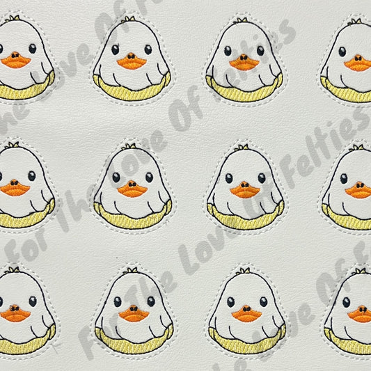 Ghost Rubber Duck Feltie
