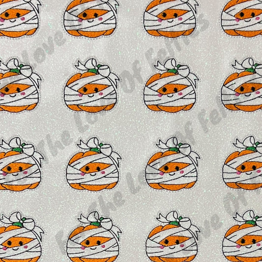 Mummy Pumpkin Feltie
