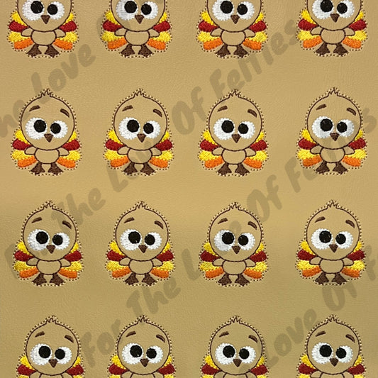 Silly Turkey Traditional Fall Colored Feltie