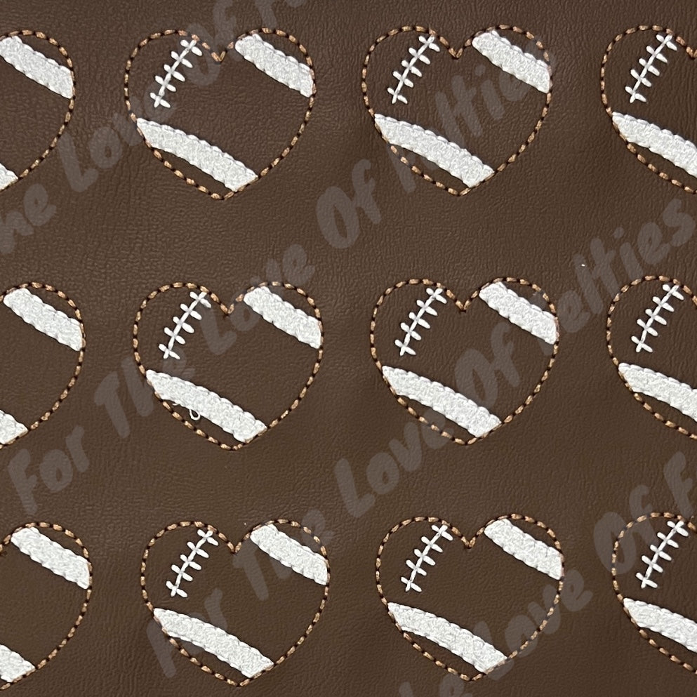 Football Heart Feltie
