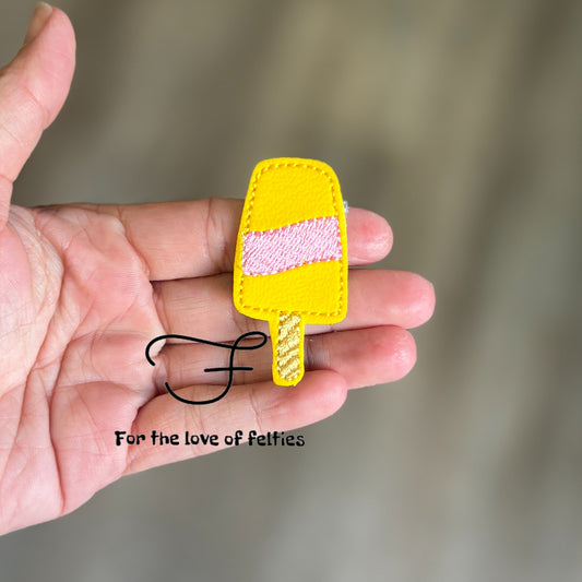 Yellow Popsicle Feltie