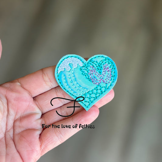 Mermaid Heart Feltie