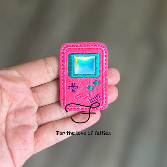 Pink Game Boy Feltie