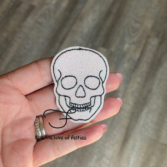 Human Skull Feltie