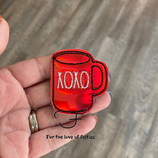 XOXO Coffee Mug Feltie