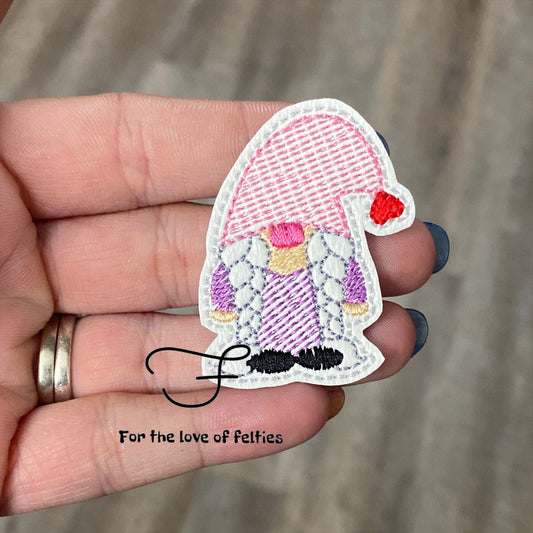 Girl Valentine Gnome Feltie