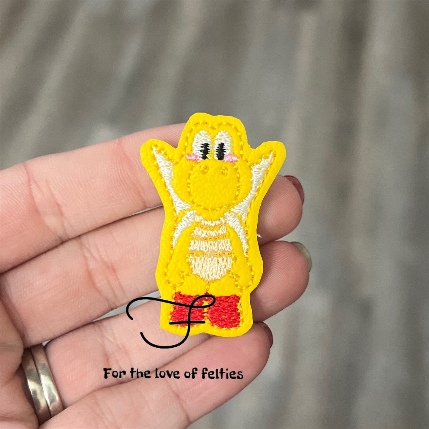 Winged Turtle Feltie