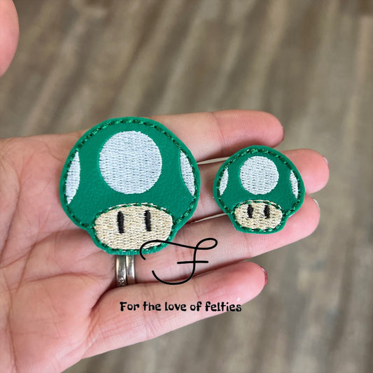 1 Up Mushroom Feltie