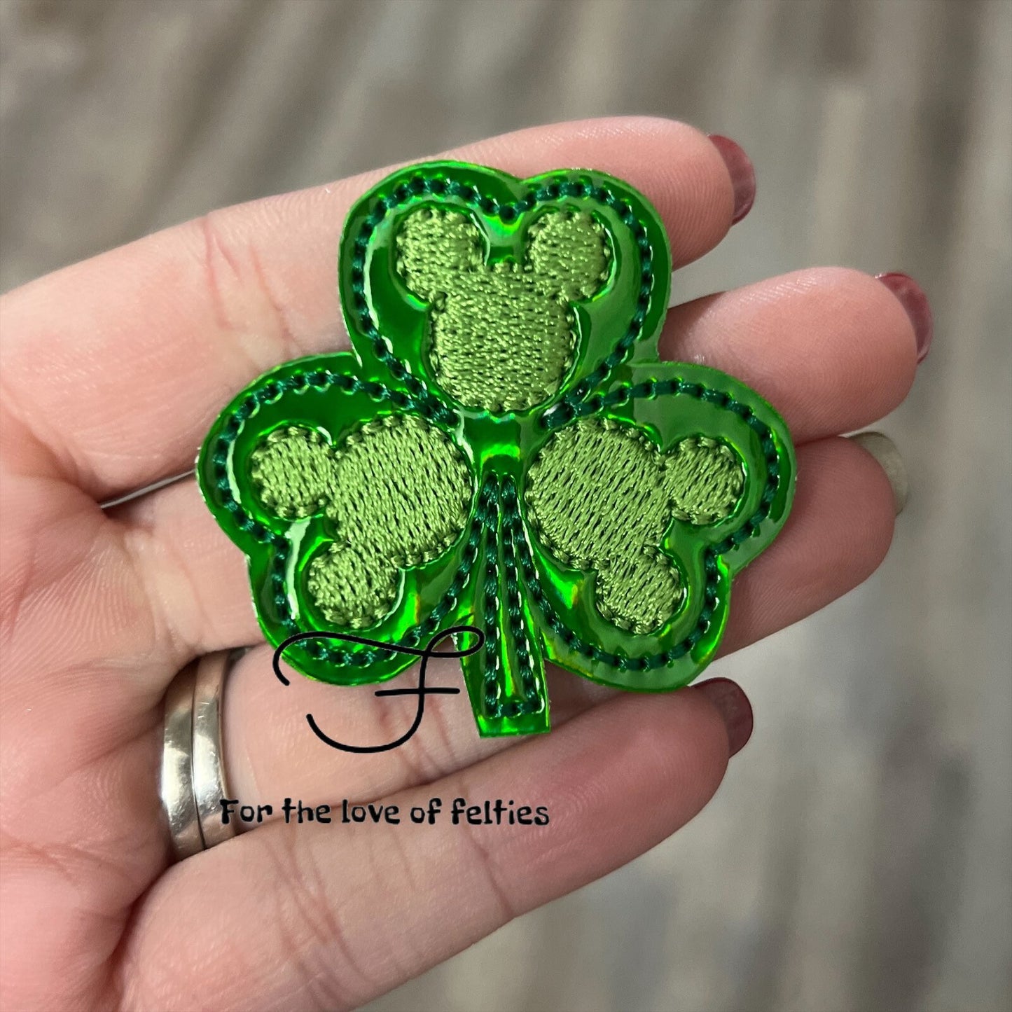 Mouse Clover Feltie