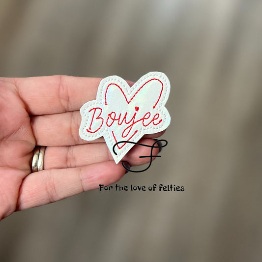 Boujee Heart Feltie