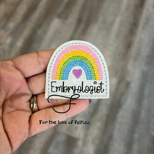 Embryologist Rainbow Feltie