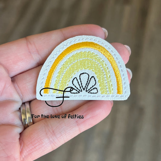 Lemon Rainbow Feltie