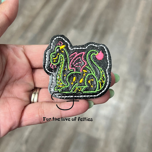 Electric Parade Dragon Feltie