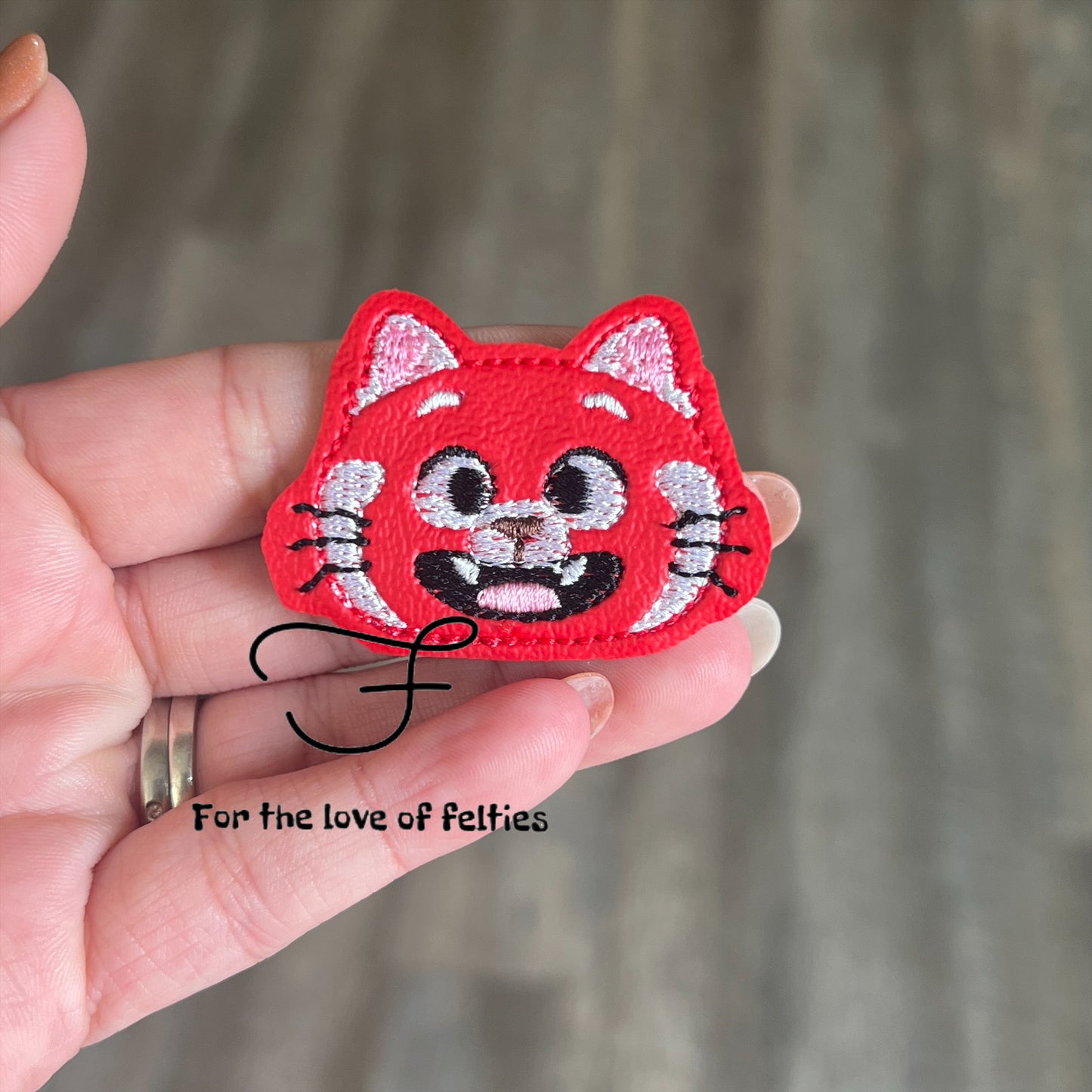 Happy Red Panda Feltie