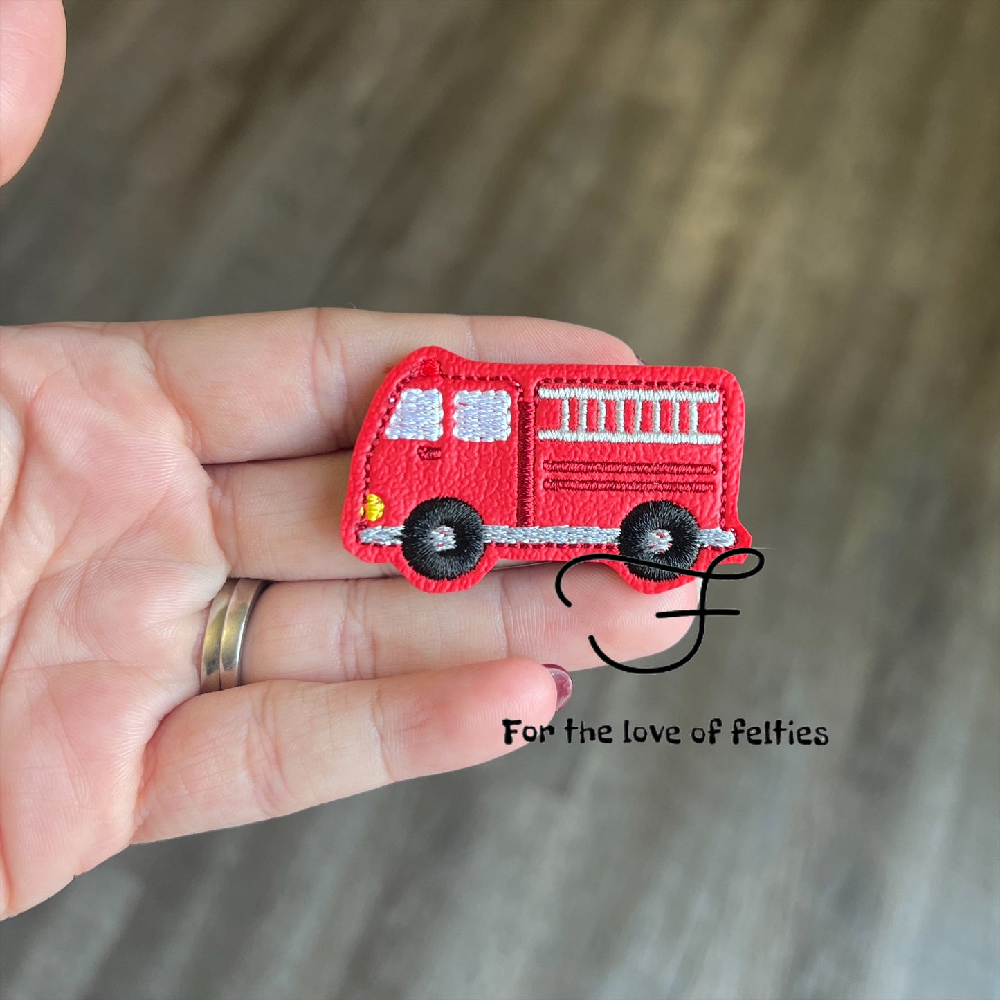 Fire Truck Feltie