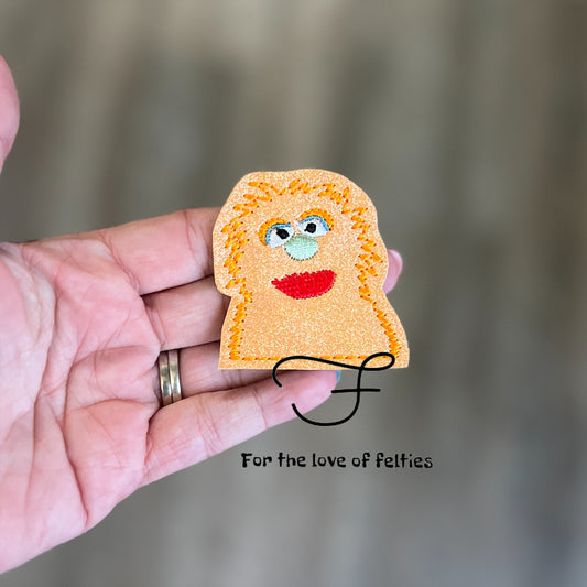 Orange Puppet Feltie